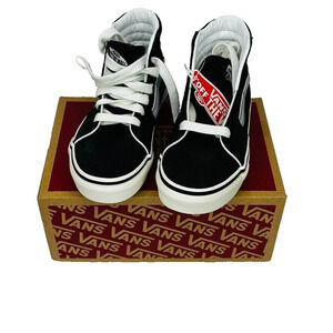 Vans Off The Wall Sk8-Hi Black/Silver Youth Size 13 751505 New